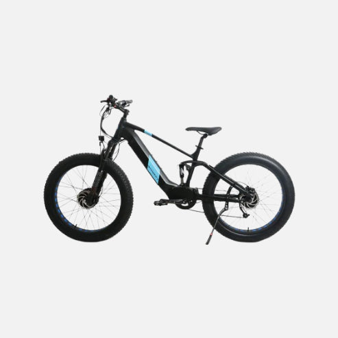 Eunorau Defender-S eBike, 48V 15Ah Battery, 750W+750W Dual Hub Motors, Top Speed 15.5 MPH