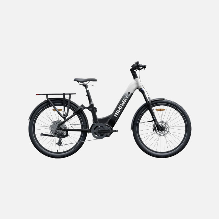 Himiway A7 Pro Electric Bike, Top Speed 20Mph, 4-Bar Linkage Suspension, 500W Mid-Drive Motor, Dual 48V 15Ah Battery