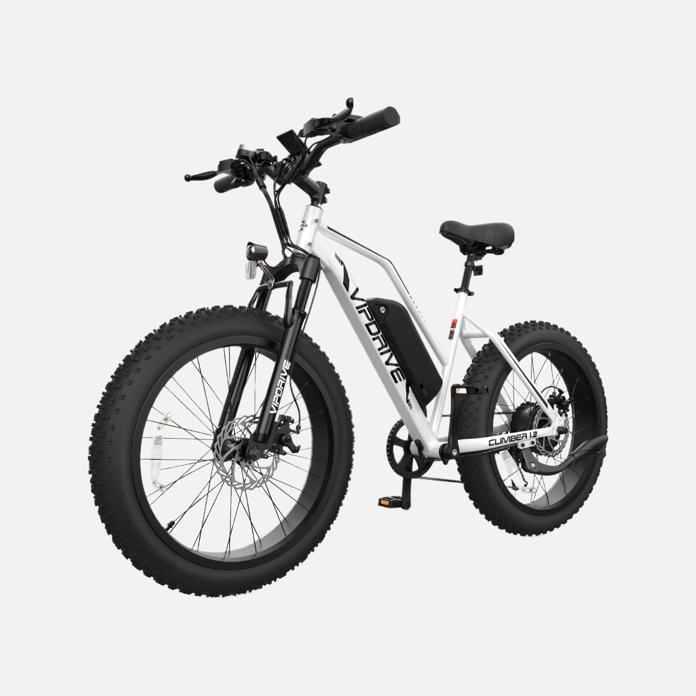Vipdrive climber 1.2 26'' fat tire mountain electric bike, top speed 26mph, 750w motor, 48v 13ah samsung cells battery