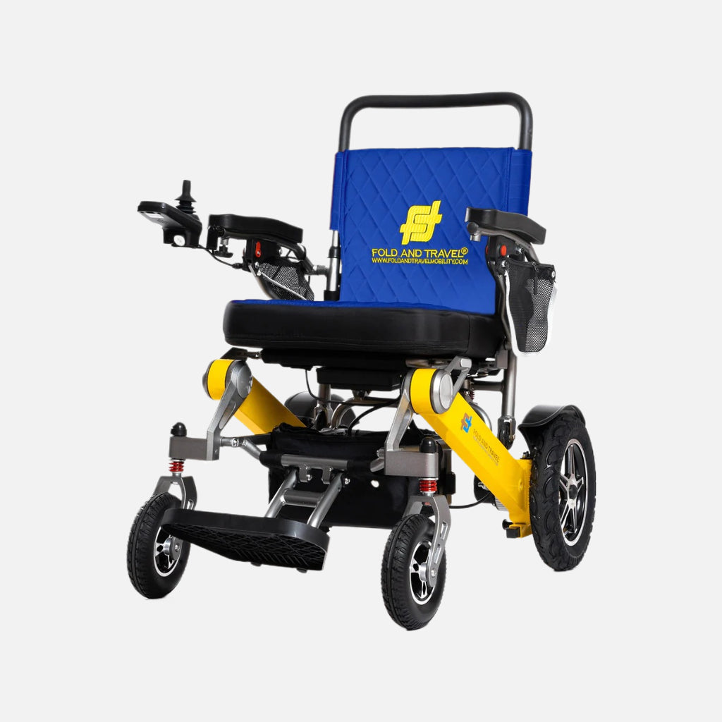 Fold and travel thrive mobility reclining electric wheelchair lightweight power wheel chair top speed 5mph