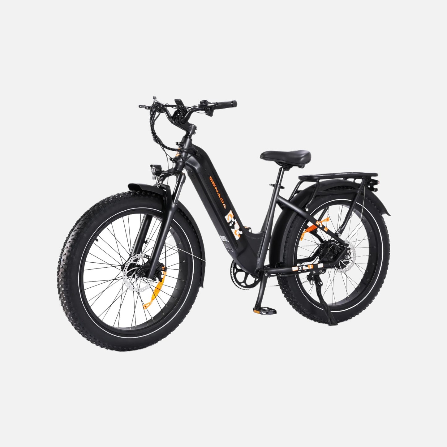Senada mayor all-terrain fat tire electric bike, 750w hub motor, 48v 20ah lithium-ion battery, top speed 28mph