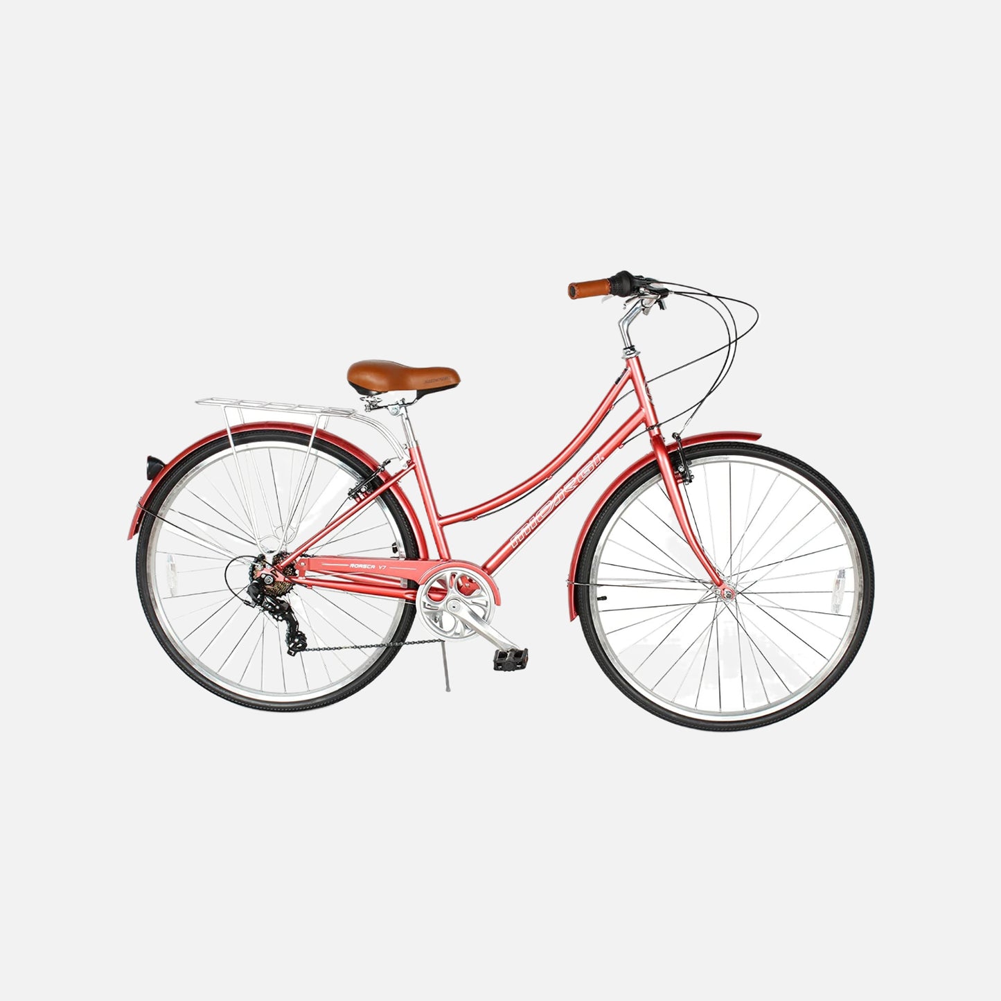 Micargi bicycles 700c roasca v7 city bike, 700cx35c black tires, hi-ten steel 700c frame