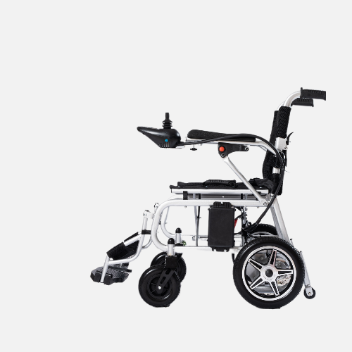 Culver Mobility Artemis Pro Lightweight Foldable Electric Wheelchair, 265 lbs Capacity, 12-Mile Range, 4 MPH Top Speed