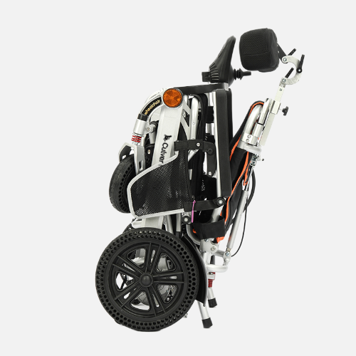 Culver Mobility Panther Lightweight, foldable electric wheelchair, 330 lbs capacity, 13-mile range, 4 MPH top speed, 12Ah lithium battery