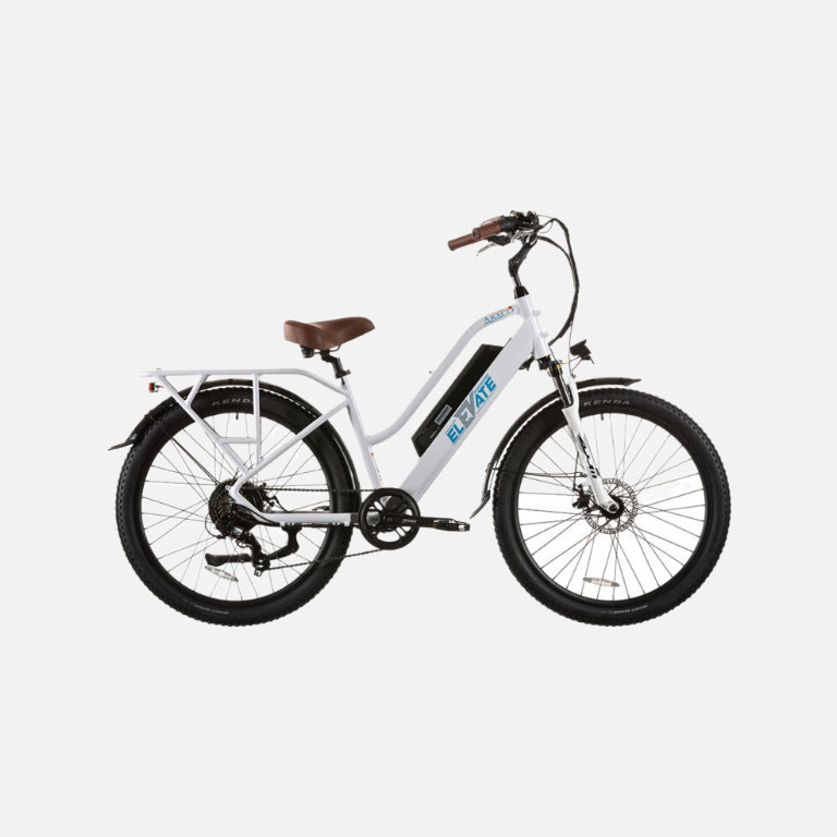 Elevate Abacco Cruiser E-Bike 500W Motor 20MPH Top Speed 48V 11.6Ah Battery 60 Mile Range LCD Display Front Suspension