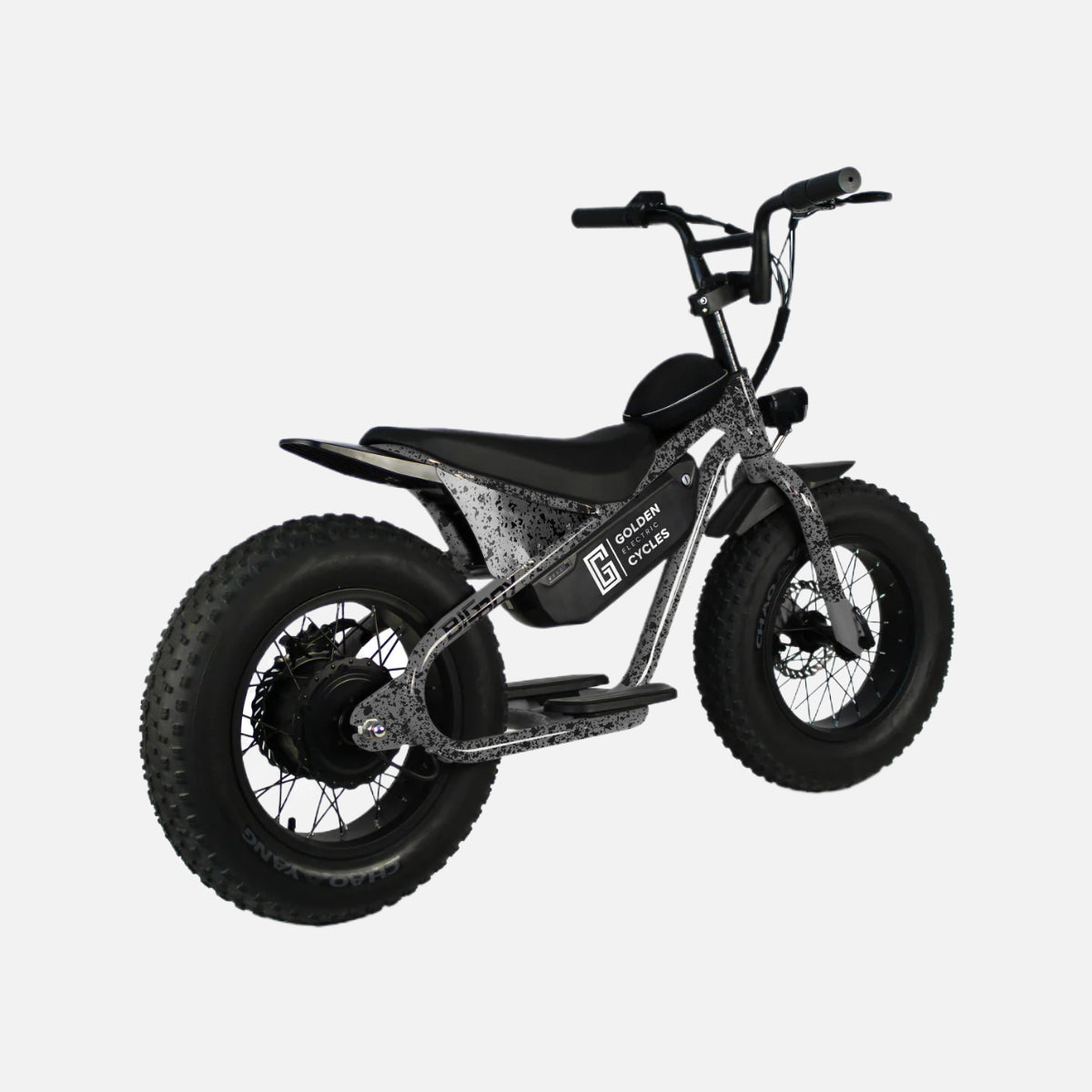 Golden cycles - big boy - grey splatter ebike 350w 18.6mph