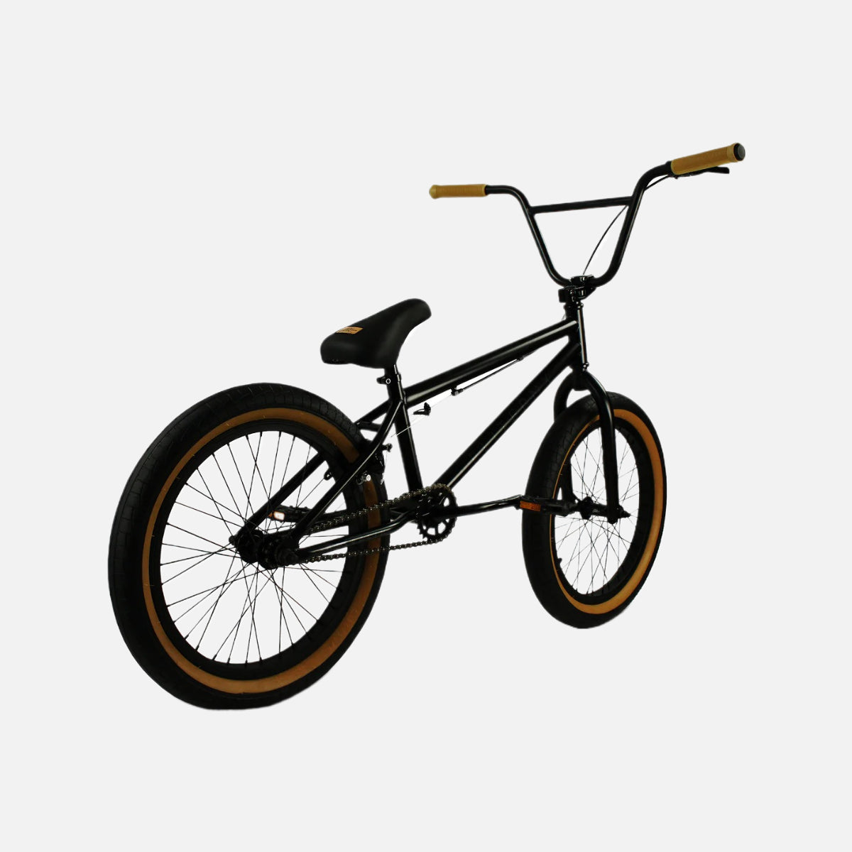 Elite BMX Stealth 20" Black Gum Bike, 2024 Model, Hi-Tensile Steel Frame, 170mm Chromoly Cranks, 25T Sprocket