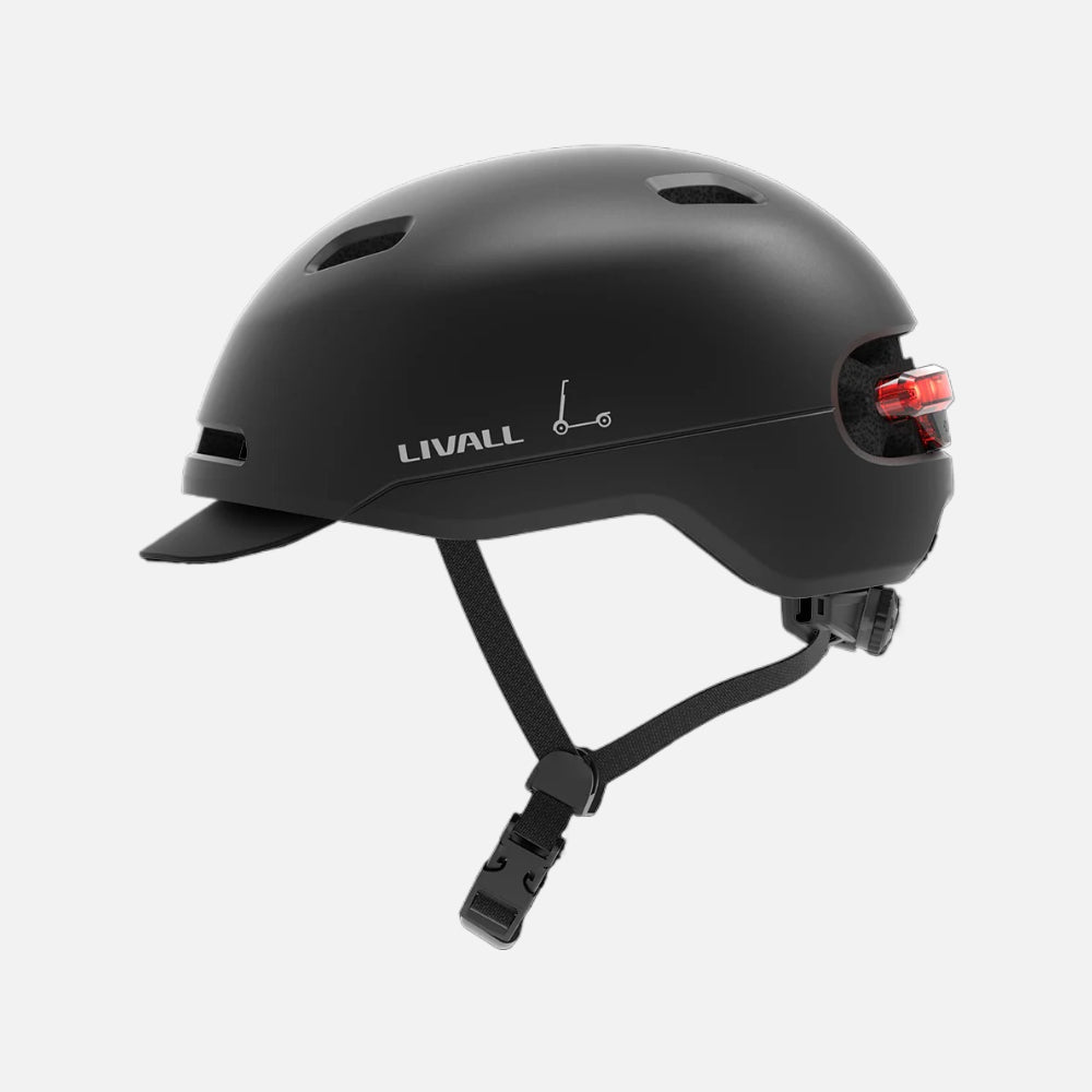 Livall C21 Smart Bike Helmet: Advanced Bike Helmet | LED Lights, Removable Visor, Fall Detection