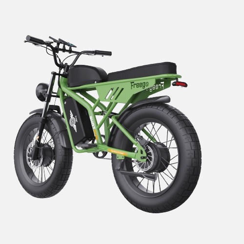 Freego F3 pro dual motor electric bike with upto 75 miles range and 28 mph speed