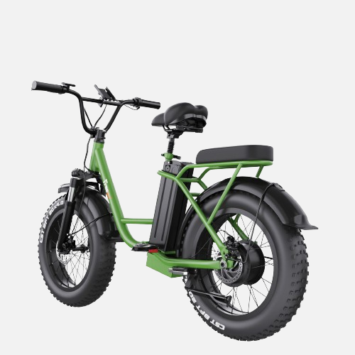 Freego FB-20X step-thru fat tire electric bike with upto 62 miles range and 28 mph top speed