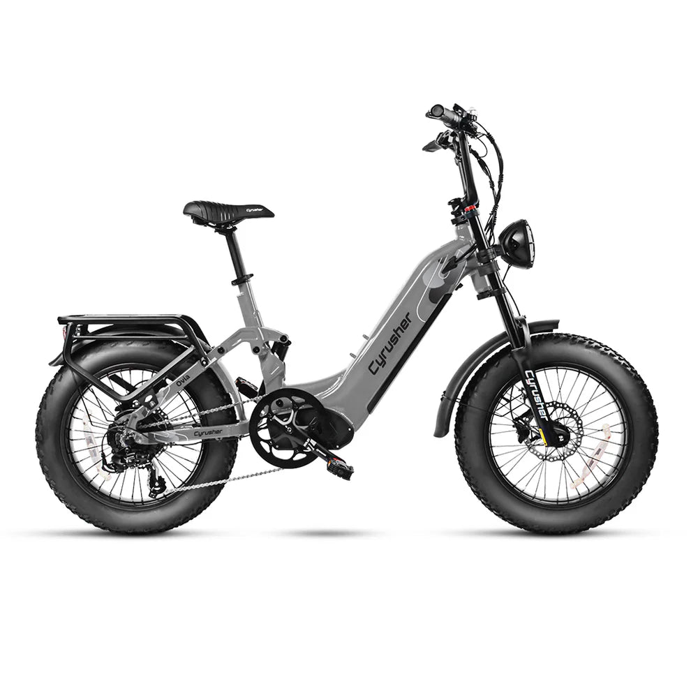 Cyrusher Trax Step-Through All-Terrain Electric Bike 750W Motor 28 MPH Top Speed 52V 17Ah Battery 52 Mile Range
