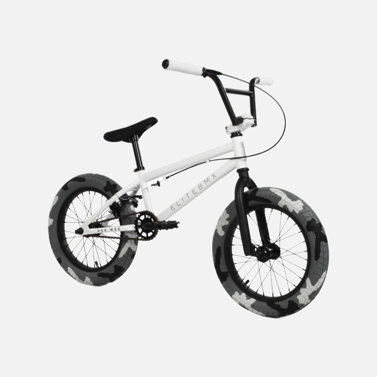 Elite BMX Pee Wee 16” Hi-Tensile Steel Frame & Fork, 170mm Cranks, Alloy U-Brake, 16x2.5” Tires, Includes Pegs