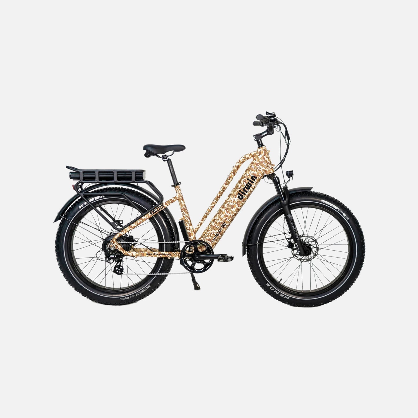 Driwin Pioneer Plus Fat-Tire eBike 750W Motor 28 MPH Top Speed 48V 23.4Ah Battery 40-70 Mile Range