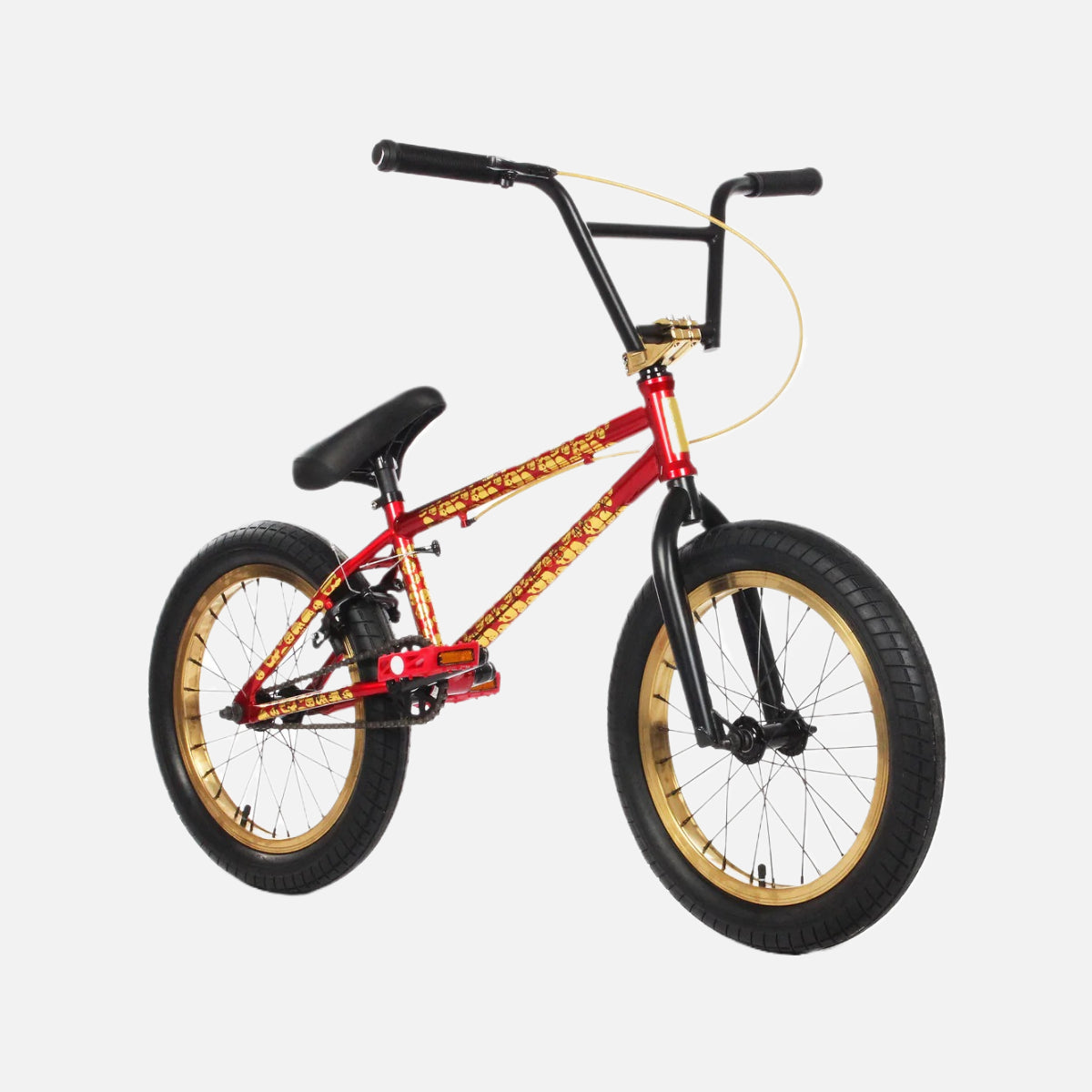 Elite BMX Pee Wee 18" Bike - Durable Steel Frame, 170mm Cranks, 25T Sprocket, Plastic Pedals, Pegs Included, Alloy Brakes