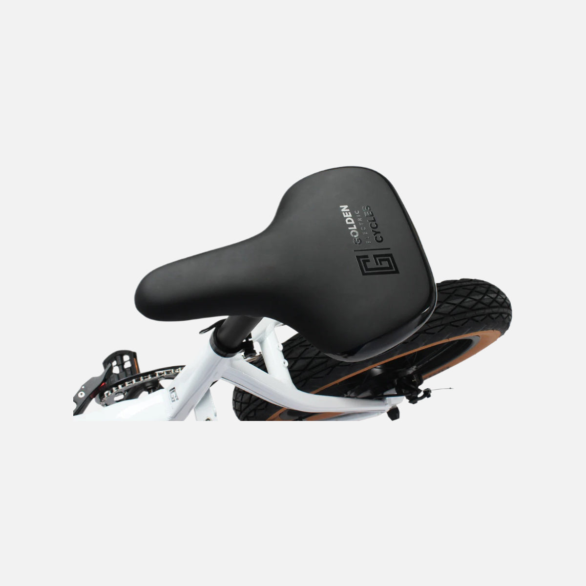 Golden cycles accelera-white ebike 500w motor 25mph