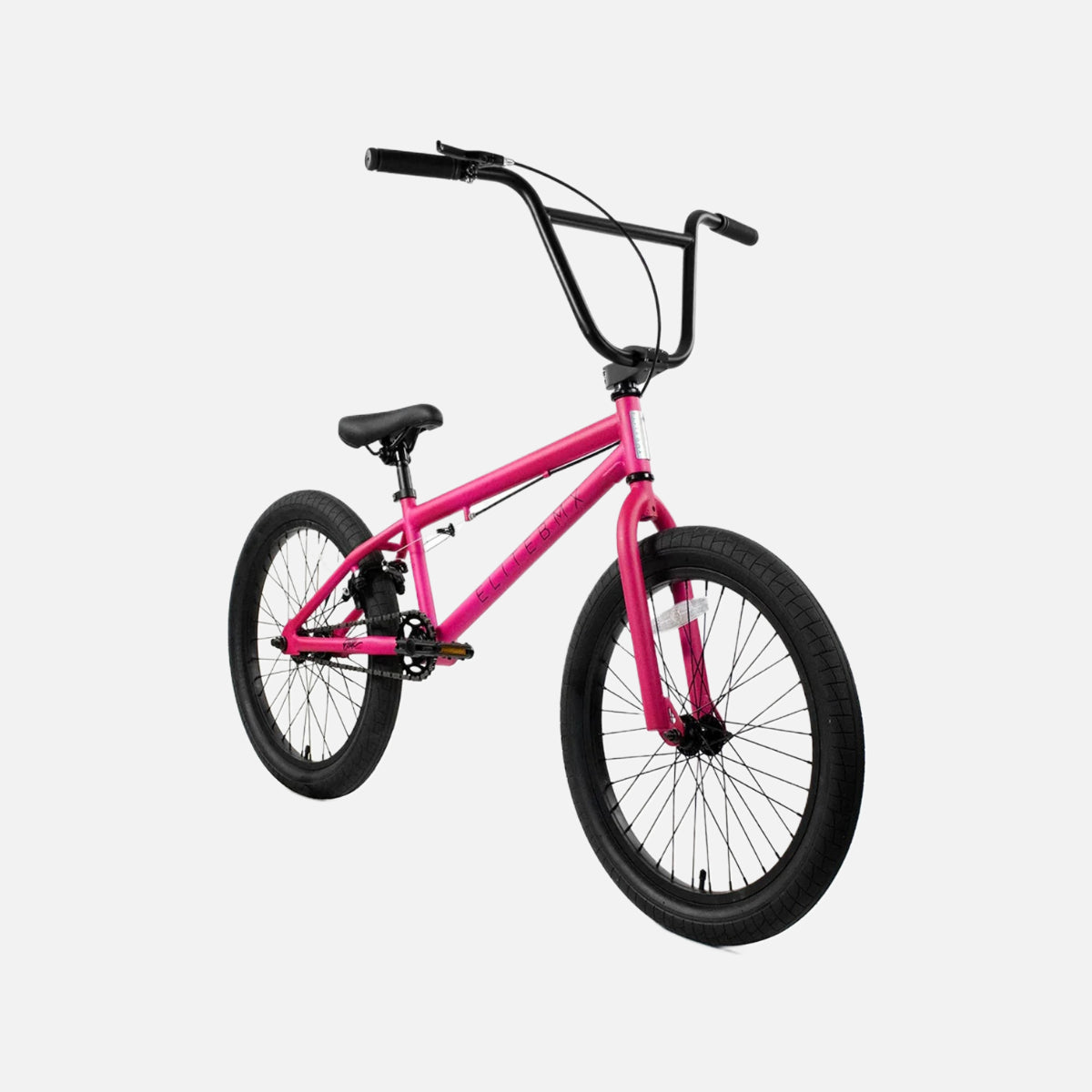 Elite BMX Stealth 20" Hottie Pink 2024 Bike, Hi-Tensile Steel Frame, Chromoly Cranks, 25T Sprocket