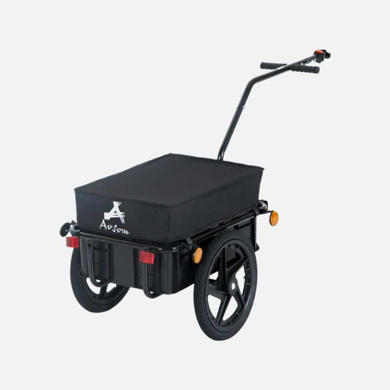 Aosom bicycle cargo trailer with two 16in wheels-88 lbs Max capacity-600D oxford cloth