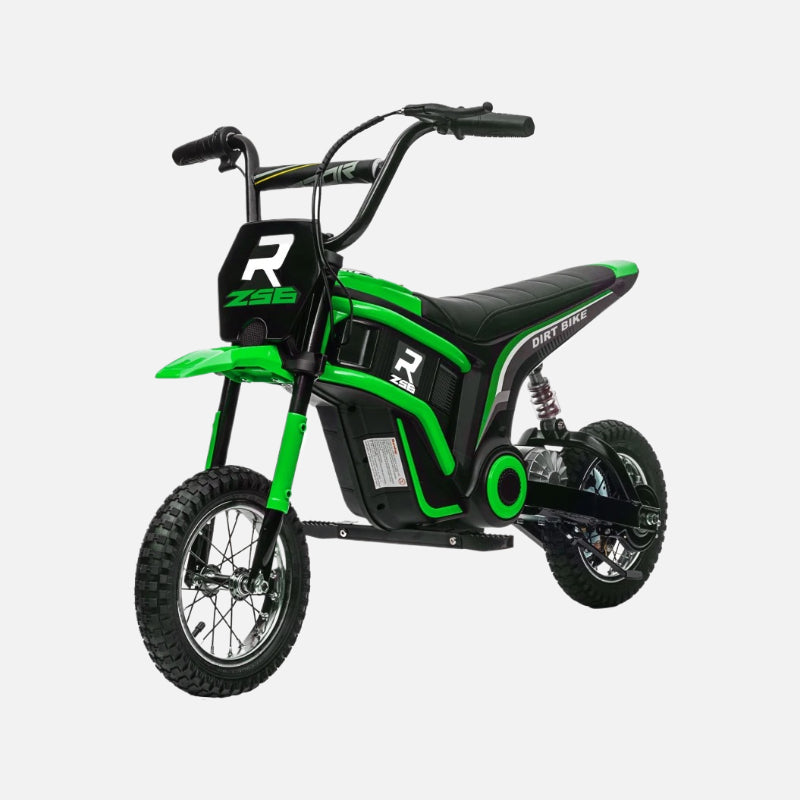 Aosom 24v 350w electric dirt bike up to 15mph Top Speed twist grip throttle-Polypropylene and Steel body-