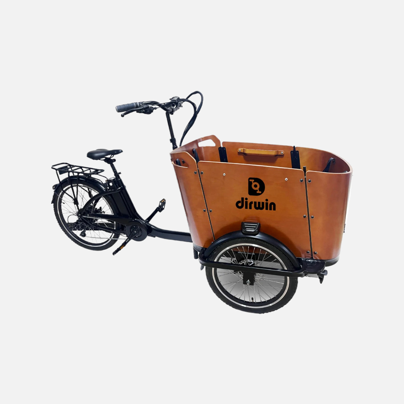 Driwin Atlas Cargo eBike 350W Motor 15 MPH 36V 16Ah Battery 20-35 Mile Range 145 lbs Weight 450 lbs Capacity 570L Cargo Box 160mm Brakes