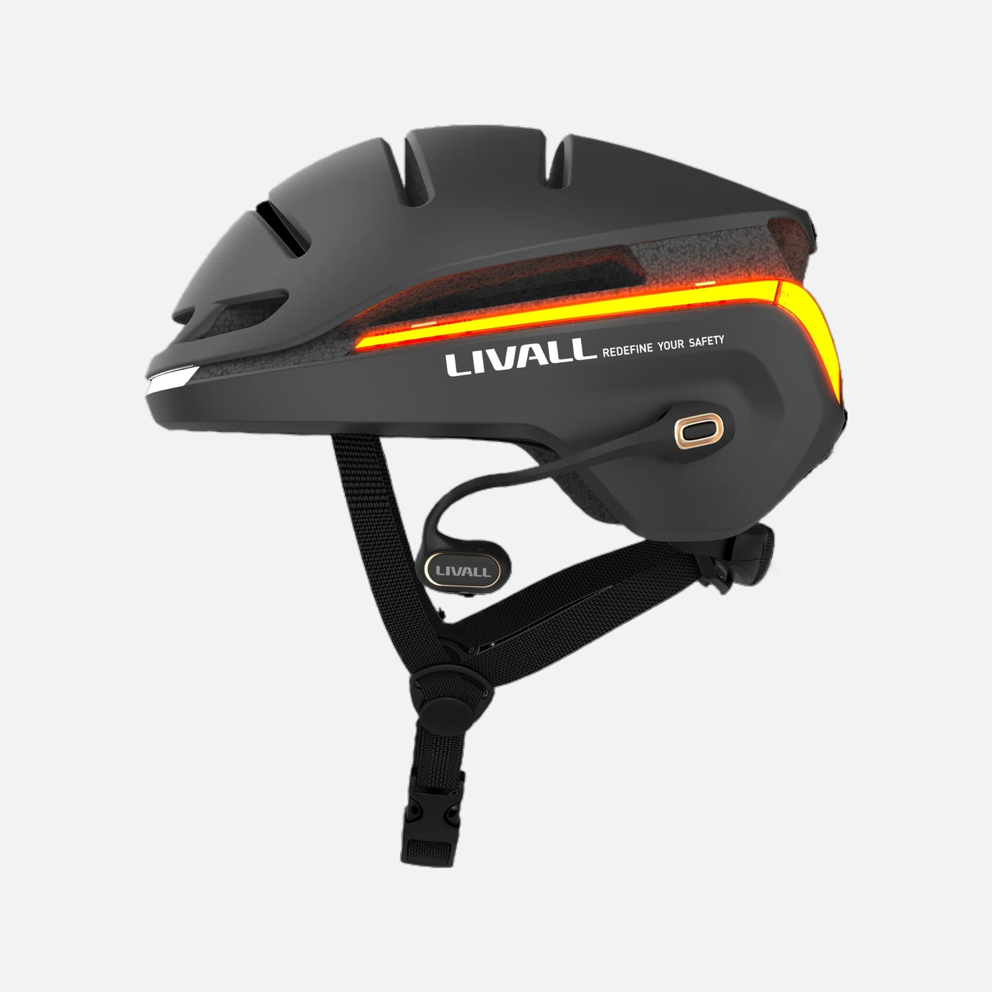 Livall lts21 - open-ear bluetooth 5.2 sport headphones-detachable wireless earphones with head bracket, touch controls