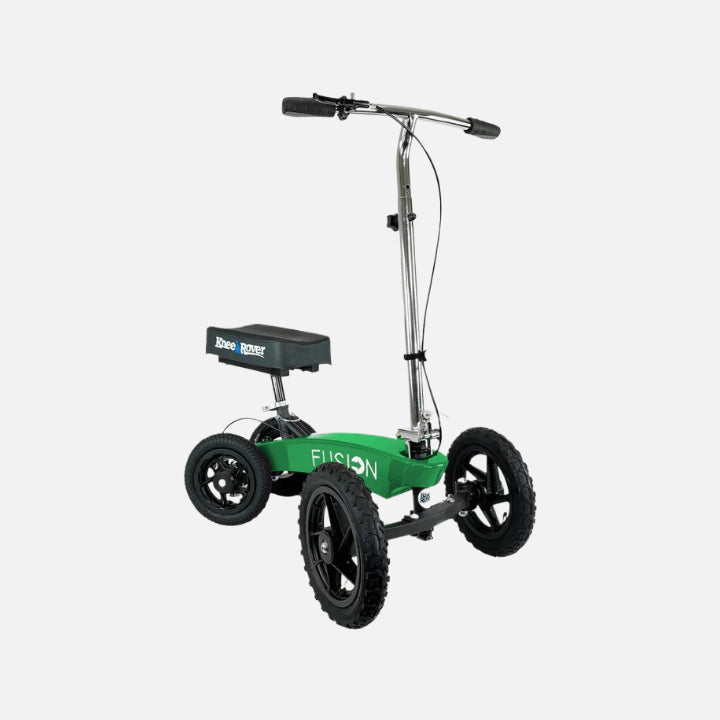 Kneerover all terrain fusion patented knee bike with 4 wheel steering