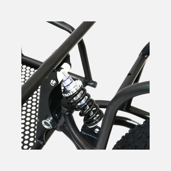 Eunorau 1-Wheel Fat Tire Cargo Trailer, 100 lbs Capacity, Steel Frame