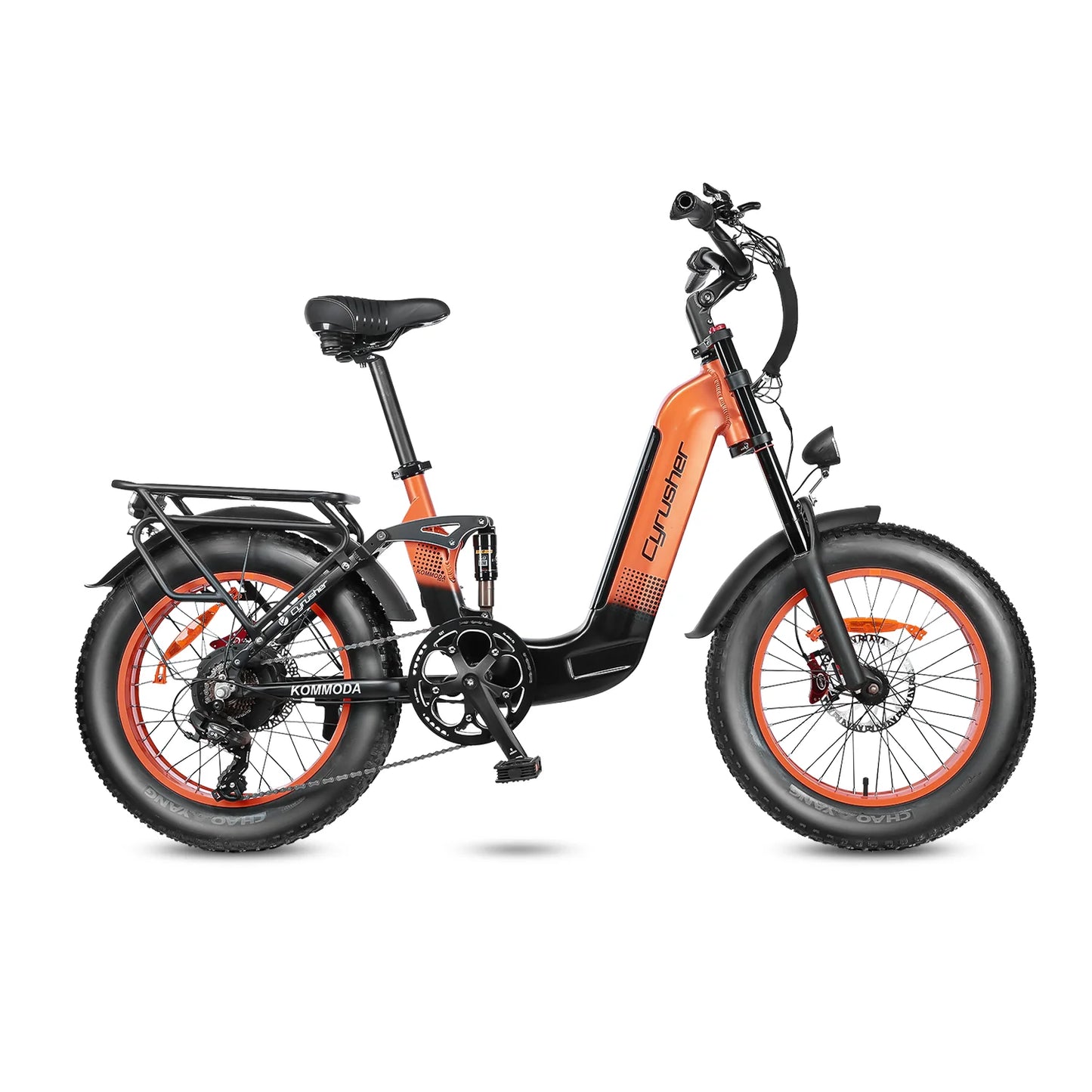 Cyrusher Kommoda Electric Bike: 750W motor, 26 MPH top speed, 48V 14Ah battery, 50-mile range