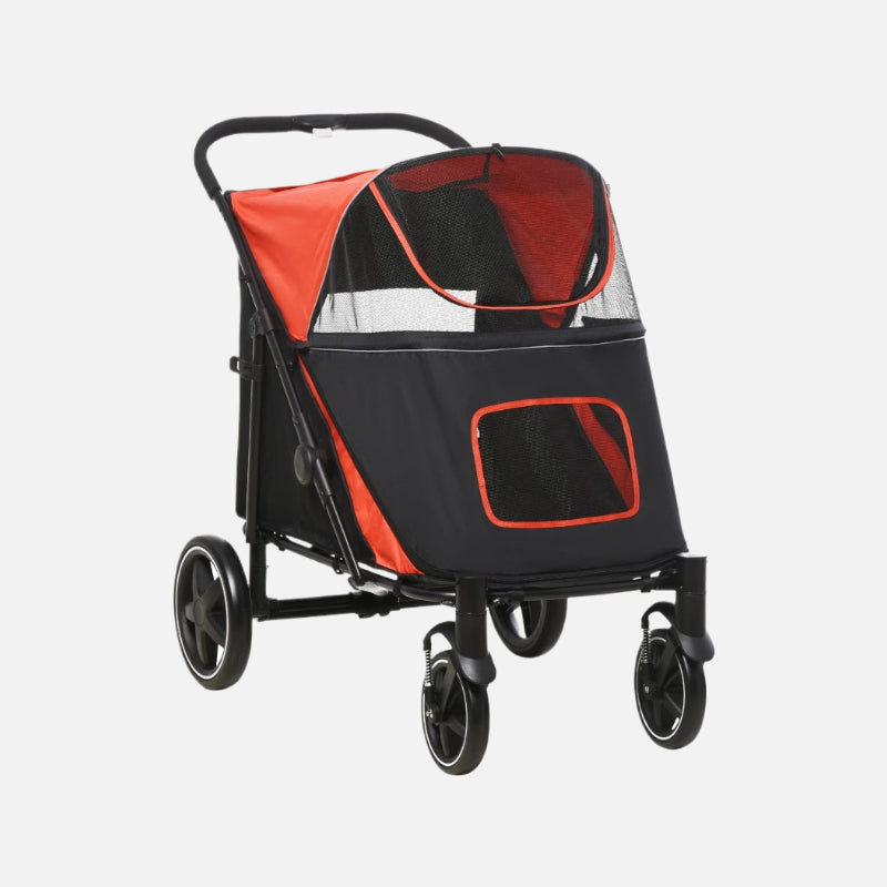 Aosom pawhut dog stroller for large medium small dogs-A Feel-Good Ride-Comforts & Conveniences