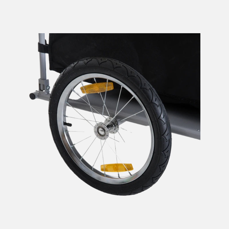 Aosom bicycle cargo trailer for 20-26 diameter bike wheels Spacious Bag Removable and Washable Waterproof Fabric 88 lbs maximum load