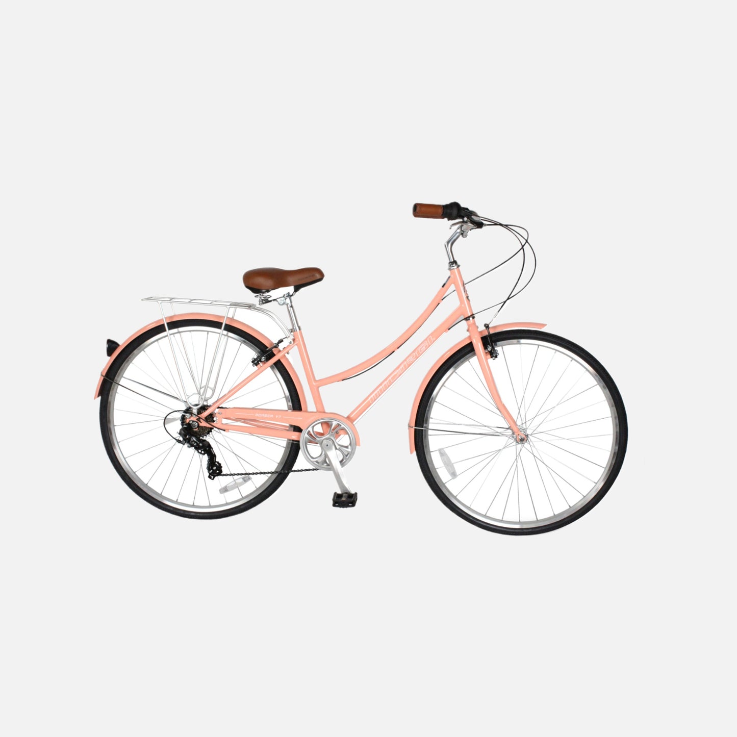 Micargi bicycles 700c roasca v7 city bike, 700cx35c black tires, hi-ten steel 700c frame