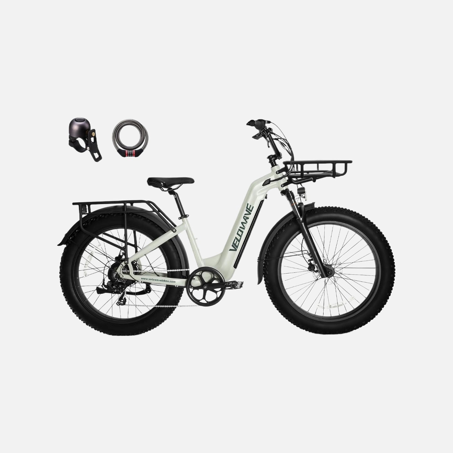Velowave electric bike 26" fat tyre ebike for Adults with 750w brushless motor 48v top speed 28mph