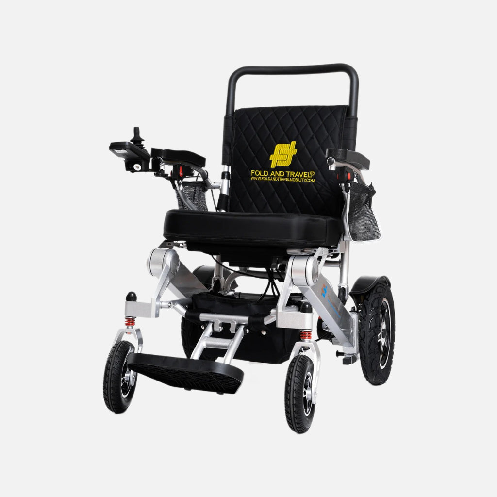 Fold and travel auto recline electric wheelchair lightweight power wheel chair top speed 5mph