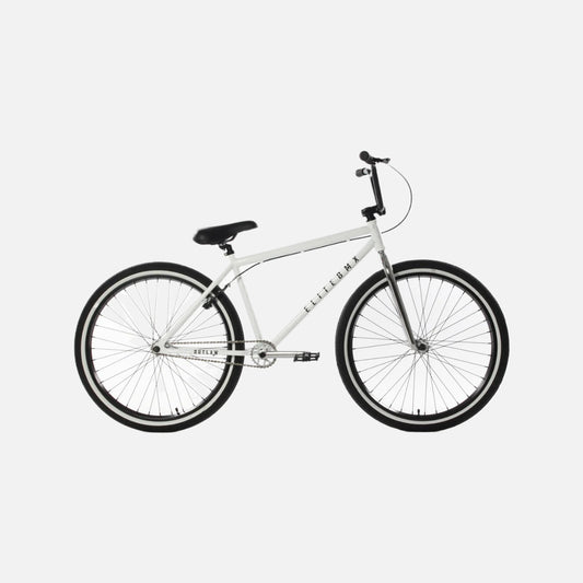 Elite BMX Outlaw White Splatter 26” Cr-Mo Frame & Fork Tektro U-Brakes 3-Piece Cranks Double Wall Wheels