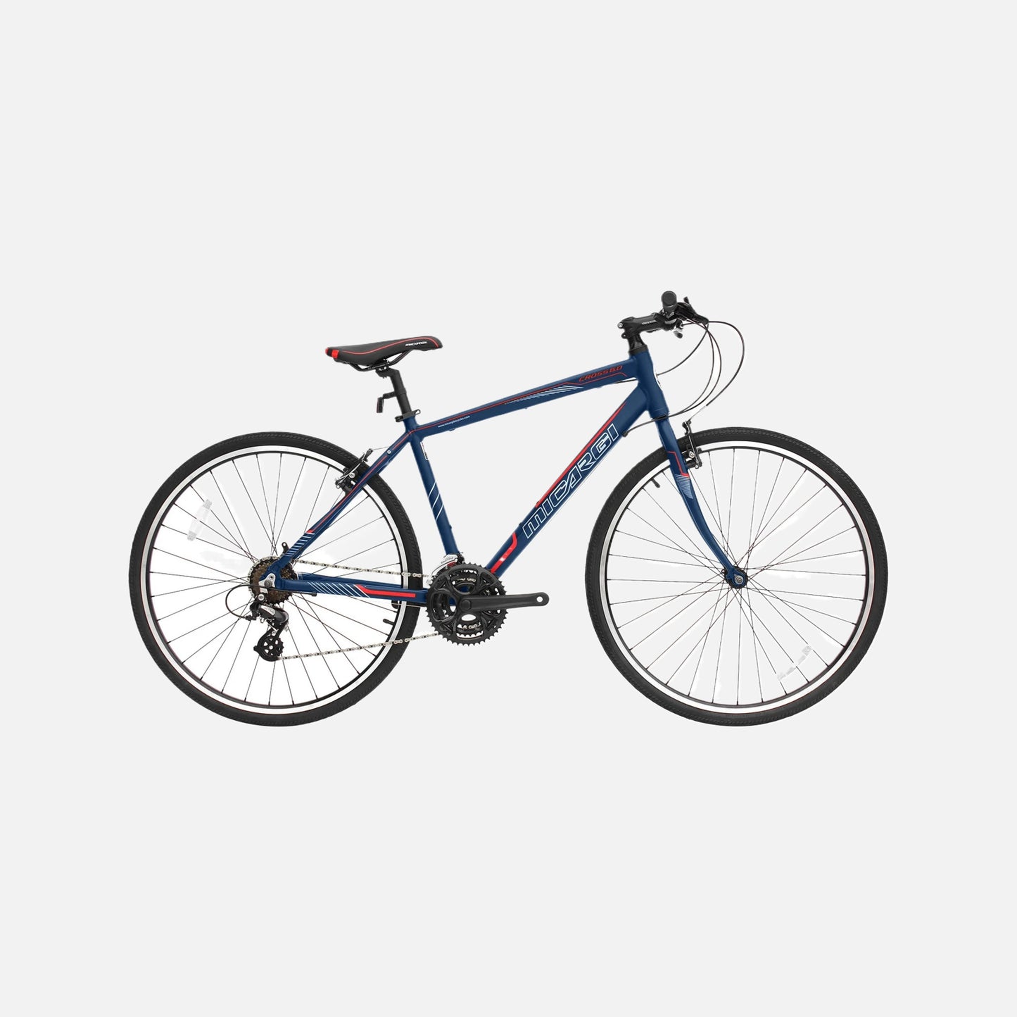 Micargi cross 5.0 700c hybrid road bike alloy v-brakes, 700cx38c tires, 6061 aluminum frame